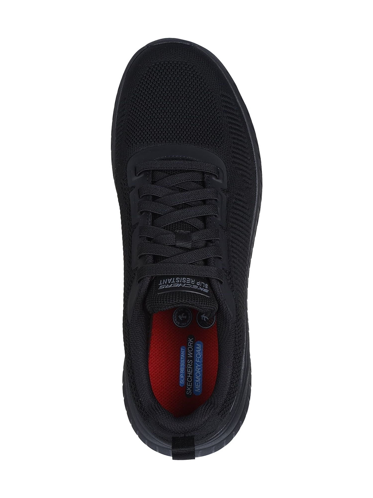 Skechers Work Men's Squad Chaos Fellker Slip Resistant Bungee Slip On Sneakers