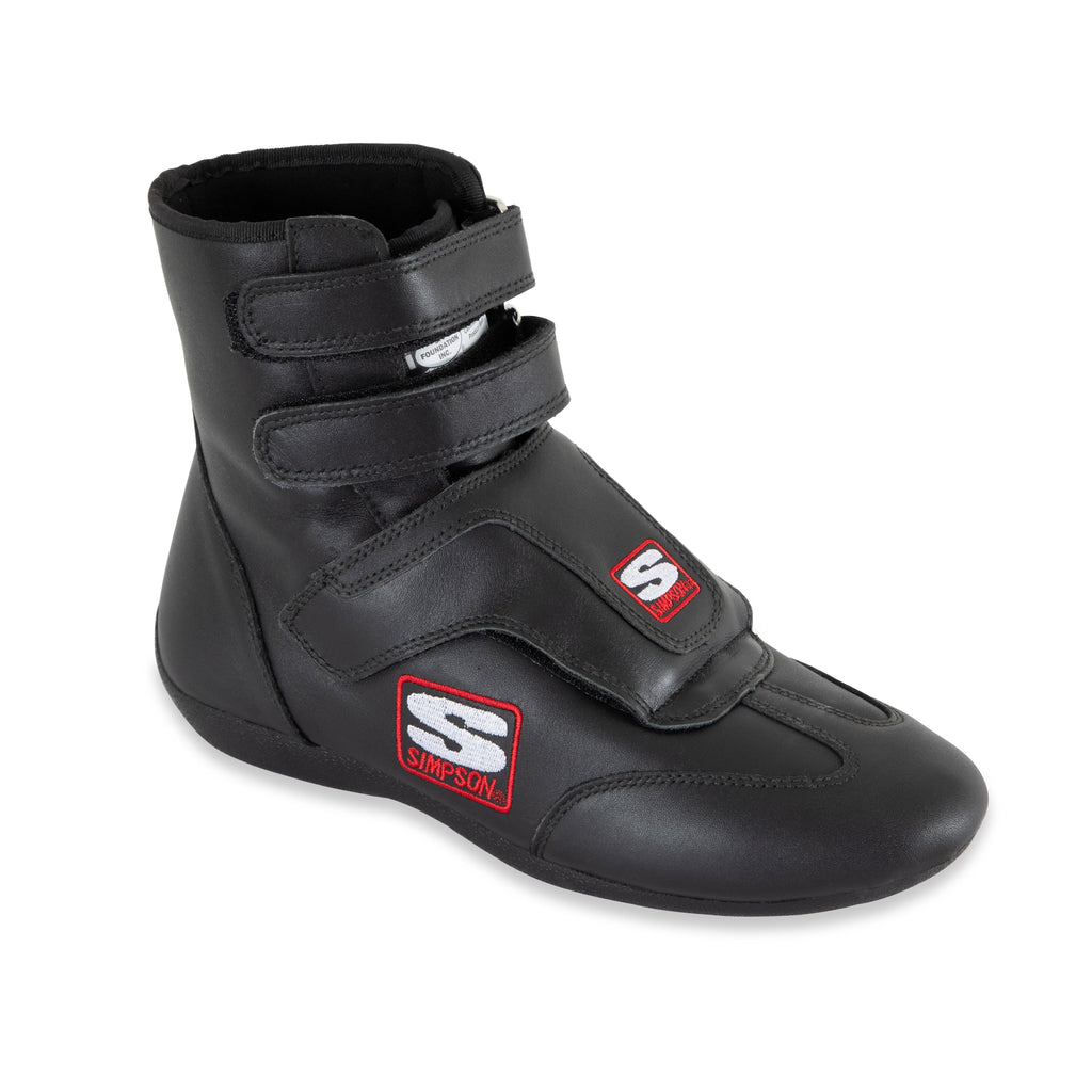 Simpson Racing SP950BK Stealth Sprint Driving Shoes Adult Mens 9.5 Black Pair