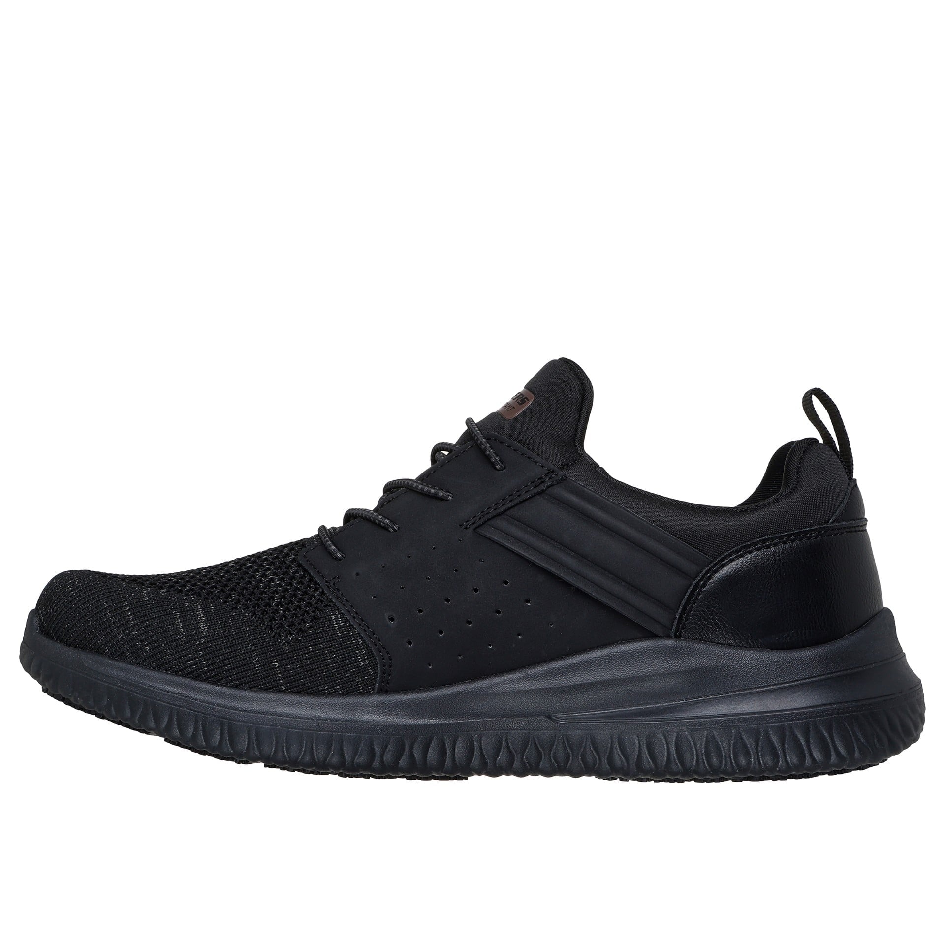 Skechers Work Men's Delson 3.0 Oteron Slip Resistant Bungee Slip On Sneakers (Wide Width Available)